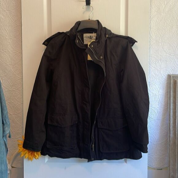 WenVen Women's Utility Jacket Hooded Lightweight Cotton Casual - L - NWT - Picture 3 of 7